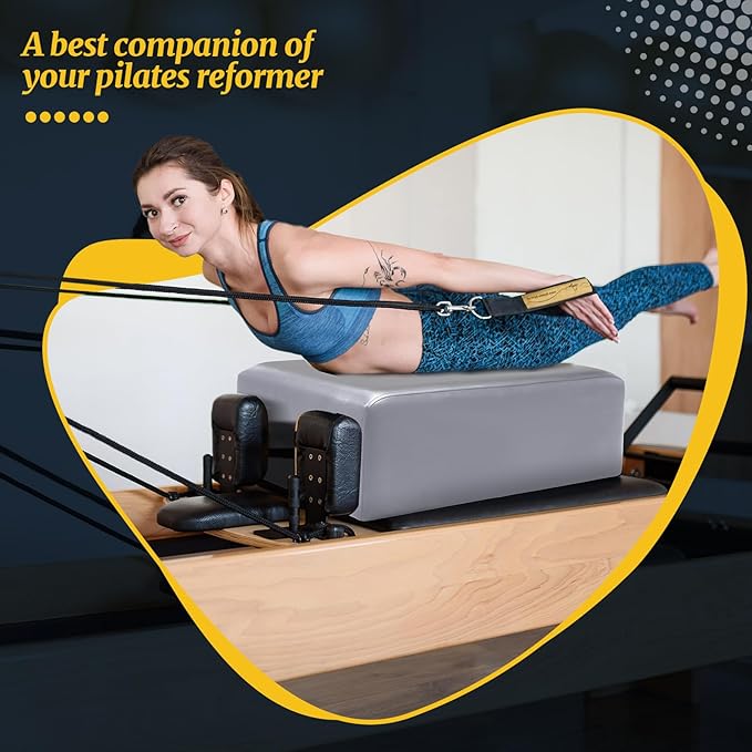 Pilates Sitting Box 26 x 15 x 9.5 Inch Pilates Equipment Pilates Accessories Pilates Box for Reformer Body Stamina Stretching Balance Exercise Workout