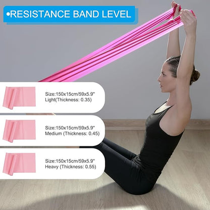 PATIKIL Resistance Exercise Bands Workout Bands Strengths Elastic Band for Strength Training Working Out Home Gym Physical Fitness Yoga