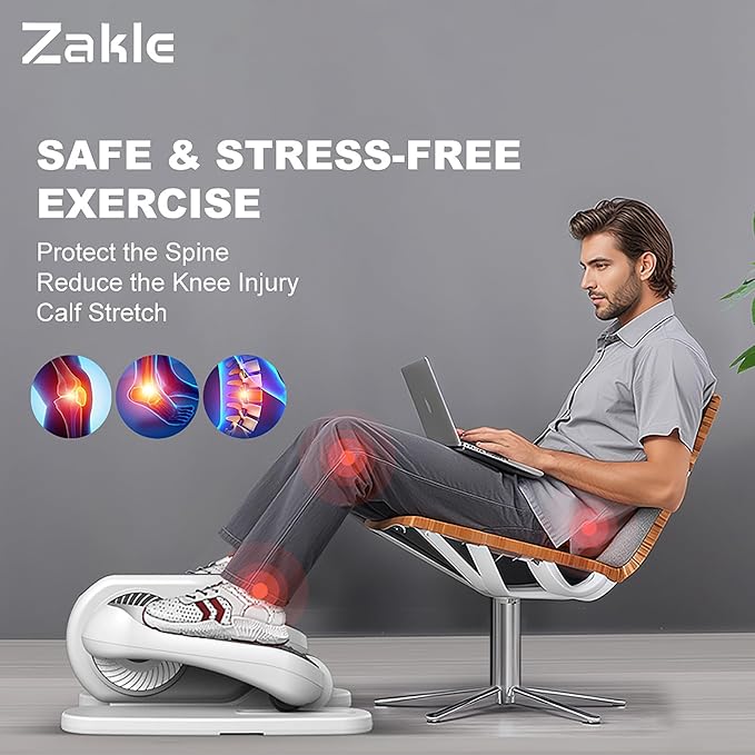 Zakle Under Desk Elliptical Machine 12 Adjustable