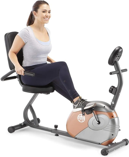 Marcy Home Fitness Personal Exercise Bike with Adjustable Magnetic Resistance for Cardio Workout and Cycle Training