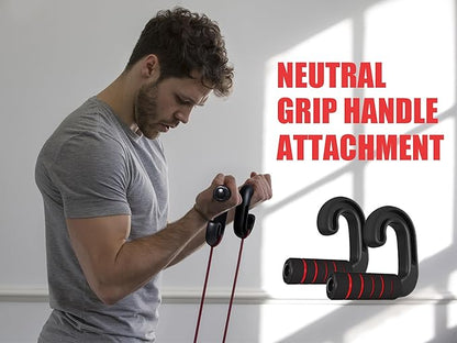 Neutral Grip Handle Attachment, Grip Handle Attachments for Pull-up Bars, Resistance Bands, Barbells, Fitness Equipment, Gym Equipment