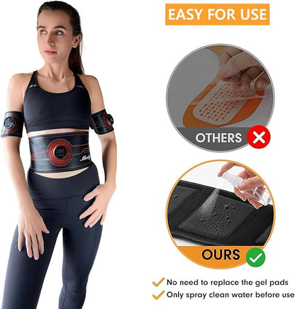 EMS Fitness Workout Belt for Abdominal/Waist/Arm/Leg Full Set Fit 23''-60''