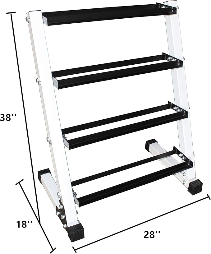 Ader Sporting Goods 4 Tier 24" Dumbbell Rack-Hold 8-9 Pair