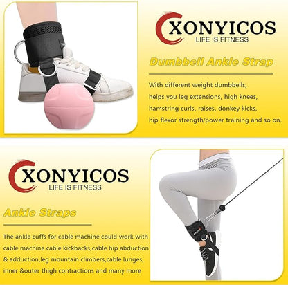 Adjustable Ankle Weights Straps for Cable Machine