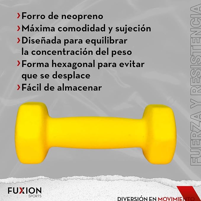 FUXION SPORTS Coated Pair Hand Weights All-Purpose, Home, Gym, Office, Exercise,