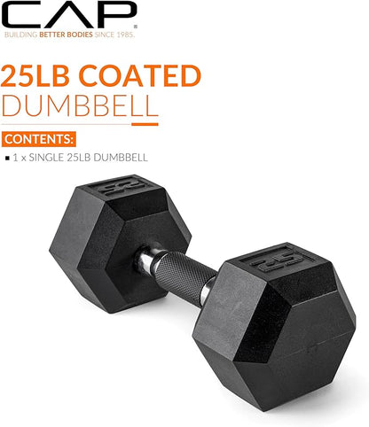 CAP Barbell Coated Hex Dumbbell Weight