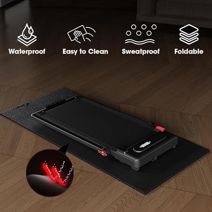 Treadmill Walking Pad Mat 84" x 36", 1/4" Thick Treadmill Mat for Carpet Floors Protector, Waterproof Non-Slip Walking Pad Mat,Noise Reduction,Stationary, Exercise Equipment Mat for Indoor Cycles