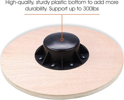 Yes4All Versatile Wooden Wobble Balance Board, Balance Trainer for Physical Therapy, Standing Desk, Core Training, Exercise Balance Stability Trainer