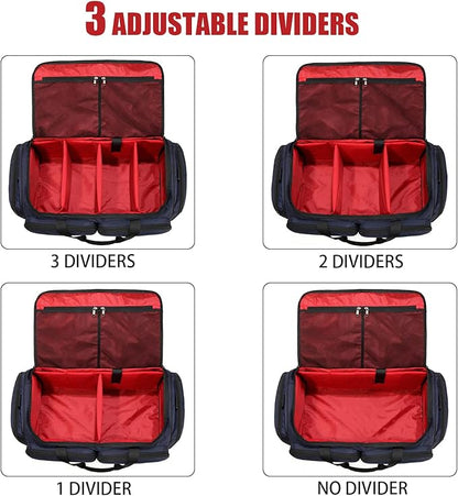 Sneaker Bag Travel Shoes Duffel Bag Men Women Gym Sport Luggage Duffle Carrying Case Bag Divider Adjustable Compartment Portable Soccer Athletic Shoes Carrier Heavy Duty Traveling Accessories