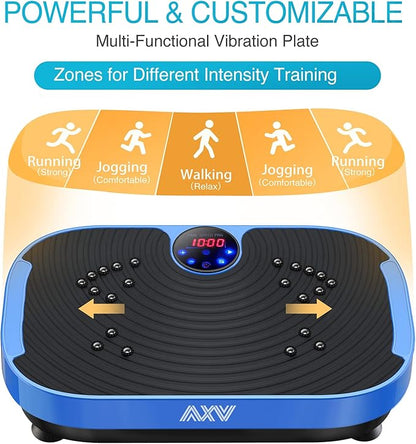 Vibration Plate Exercise Machine Whole Body Workout Vibrate Fitness Platform Lymphatic Drainage Machine for Weight Loss Shaping Toning Wellness Home Gyms Workout