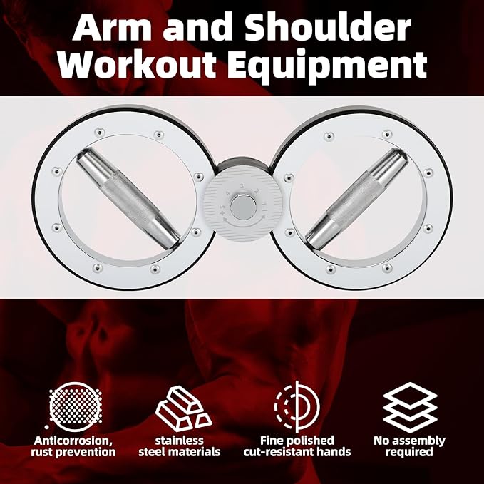 Spinning Burn Muscle Training, 8-12LB Arm Exercise Equipment with Adjustable Resistance,Resistance Adjustable Speed arm,Speed arm Device Suitable for Home, Gym and Rehabilitation