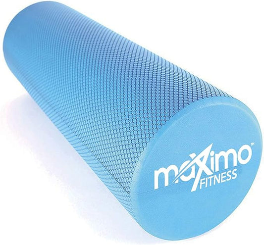 Maximo Fitness Foam Roller - 18" x 6" High Density Exercise Roller, Muscle and Back Roller for Massage, Fitness, Physical Therapy, Yoga and Pilates, Gym Equipment