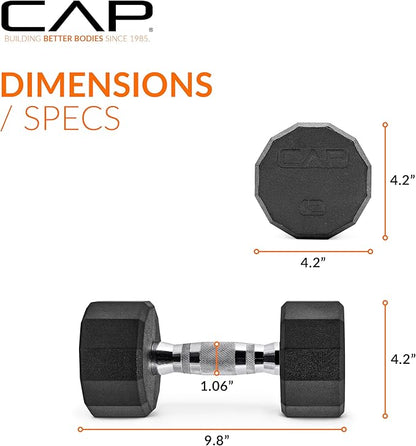 CAP Barbell Coated Hex Dumbbell Weight