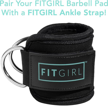 FITGIRL - Squat Pad and Hip Thrust Pad for Leg Day, Barbell Pad Stays in Place Secure, Thick Cushion for Comfortable Squats Lunges Glute Bridges, Olympic Bar and Smith Machine