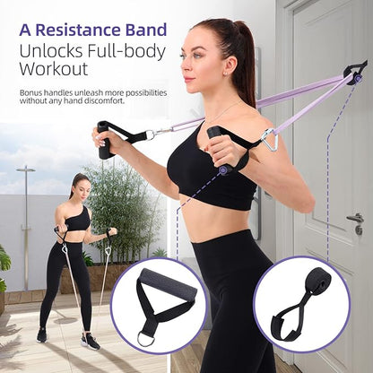 Resistance Bands for Working Out, Sportneer 5-130lb Exercise Bands 5 Levels Pull Up Bands with Handles & Door Anchor - Resistance Bands for Physical Therapy Stretching & Resistance Training