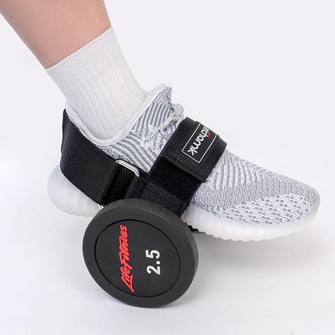 Feet Dumbbell Attachment,Tibialis Trainer, Feet Weight Lifting Dumbbell Ankle Strap,Leg Lift Exercise Equipment