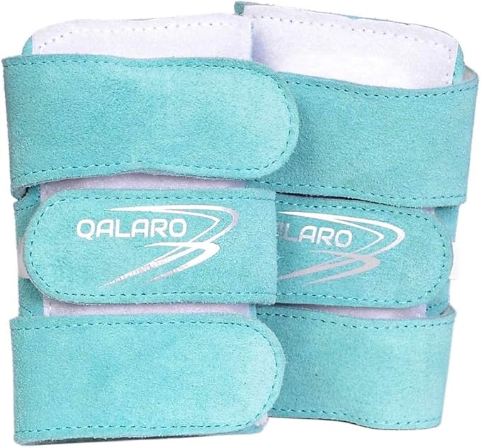 Suede Wrist Supports (Pair) with Bag | Gymnastics, Acrobatics, Cheer Adjustable Wrist Guards | Wrist Injury Prevention | Wrist Support Brace Hand Wraps