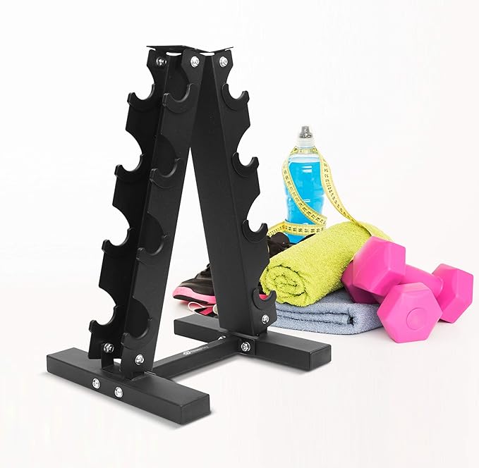 Dumbbells Storage Rack Neoprene Dumbbells Weight Rack - 2.0MM Thickness Weight Organizer Stand for Home Gym - Easy Assembly