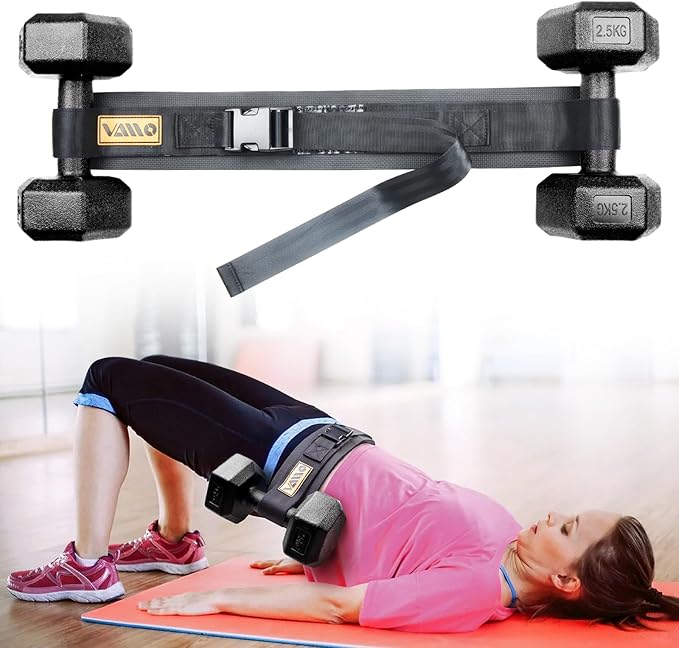 VAIIO Hip Thrust Belt for Dumbbells Kettlebells