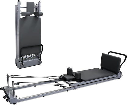 Pilates Reformer Machine Rubber Pilates Bed Exercise Strength 330 lbs