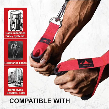 Heavy Duty Gym Workout Handles Attachment for Cable Machine,Resistance Band,Pulley System Home Exercise Equipment, Compatible with Bowflex,Total and Smith