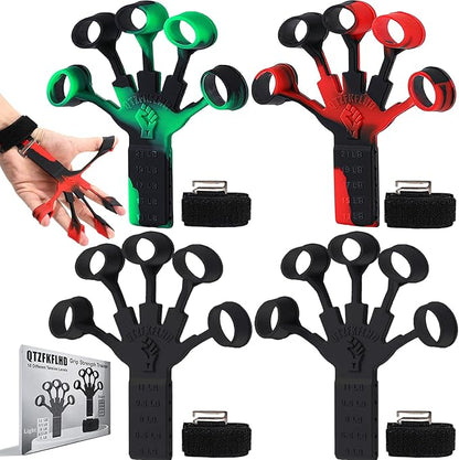 Grip Strength Trainer/Forearm Strengthener, Upgraded Finger Strengthener, Hand Grip Strengthener, Finger Resistance Band for Wrist Physcial Rehabilitation/4PCS