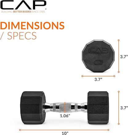 CAP Barbell Coated Hex Dumbbell Weight