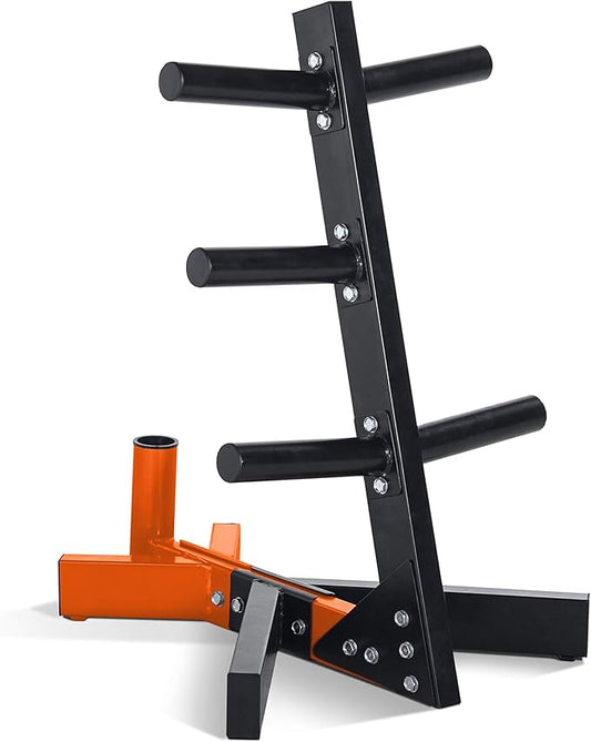 CAP Barbell Olympic Plate Tree Storage Rack, Multiple Colors