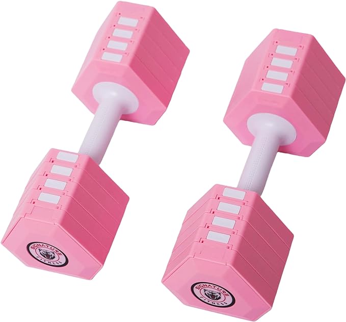 Signature Fitness Adjustable Dumbbell Hand Weights Set, 20LBS, 32LBS, 40LBS, 45LBS, Multiple Styles