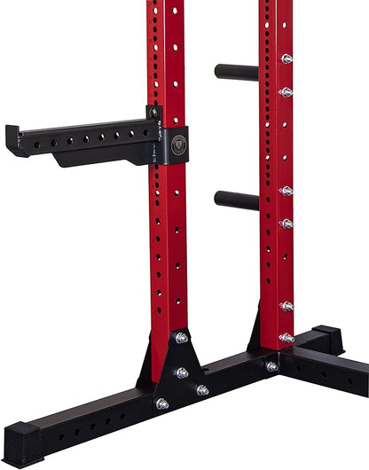 Signature Fitness SF-SS1 1,000 Pound Capacity 3” x 3” Power Rack Squat Stand, Includes J-Hooks and Safety Spotter Arms, Optional Conversion Kits