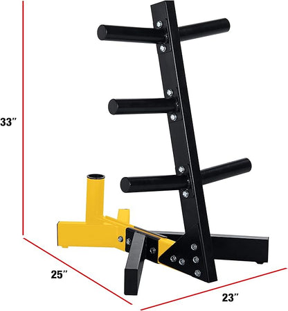 CAP Barbell Olympic Plate Tree Storage Rack, Multiple Colors