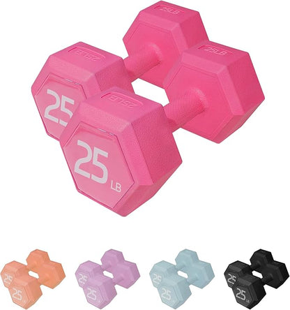 Dumbbell Sets - 5/10/15/20/25/36 lb Dumbbells Pair Hand Weights Set of 2 - Easy Grip - Arm Weights for Men and Women, Home Gym Exercise Equipment for Workouts Fitness Strength Training