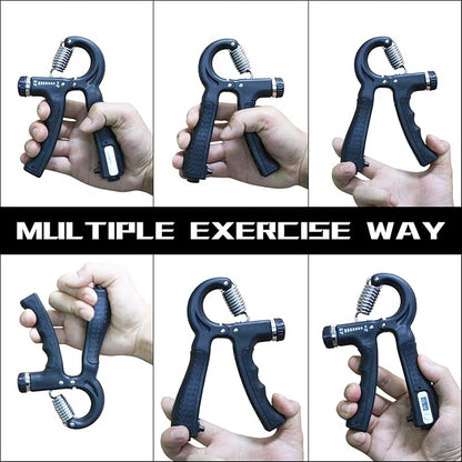 Grip Strength Trainer Adjustable Resistance 22-132 Lbs Hand Grip Strengthener Forearm Exerciser with Counter