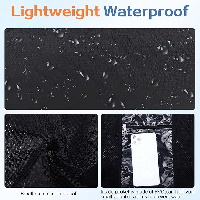 RHCPFOVR Mesh Swim Bags for Swimmers - Drawstring Backpack for Women Men Girls Swim Team Gear Swimming Beach Gym Bag Sports Pool