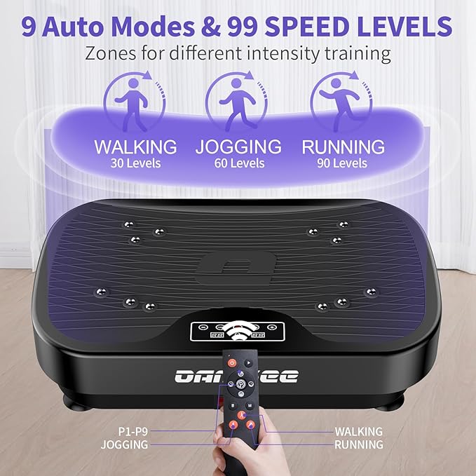 Vibration Plate Exercise Machine 9 Modes