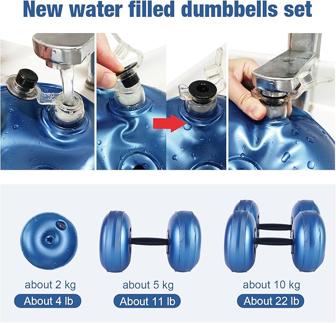 Water Filled Dumbbells Set - Water Filled Weights