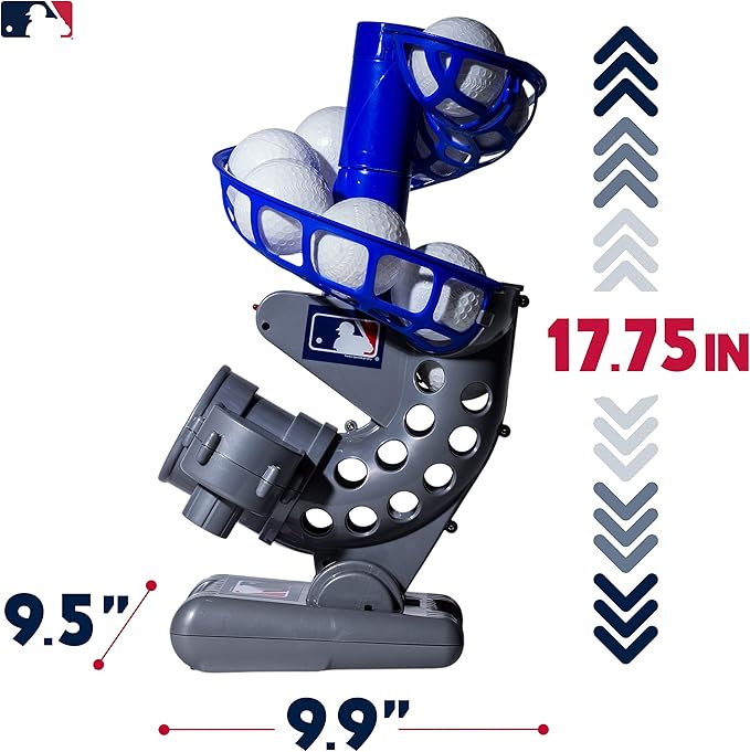 Franklin Sports MLB Kids Electronic Baseball Pitching Machine (6) Plastic 3+