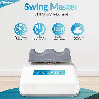 Daiwa Felicity Original Chi Swing Machine Figure Trimmer Swivel Disc Set Passive Aerobic Exerciser Swing Master with 15 Minute Auto-Off Function