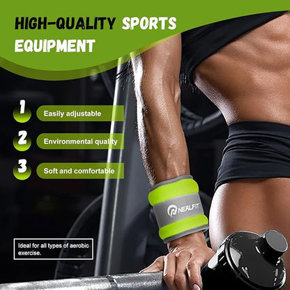 Ankle Weights for Men Women Kids, Leg Arm Wrist Weights with Adjustable Strap for Running, Gymnastics, Aerobics,Gym, Fitness