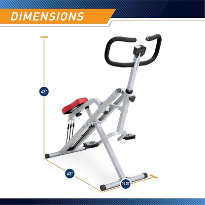 Marcy Squat Rider Machine for Glutes and Quads XJ-6334, Silver