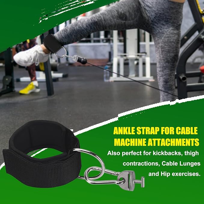 Universal Ankle Strap for Cable Machine Attachments