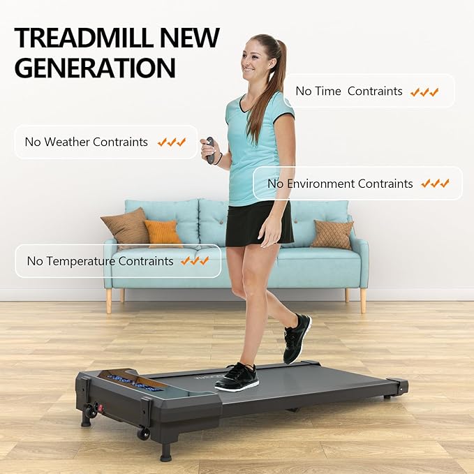 TOGOGYM Walking Pad, Walking Pad Treadmill 330 lb Capacity，3 in 1 Portable Under Desk Treadmill for Home and Office with Remote Control, LED Display