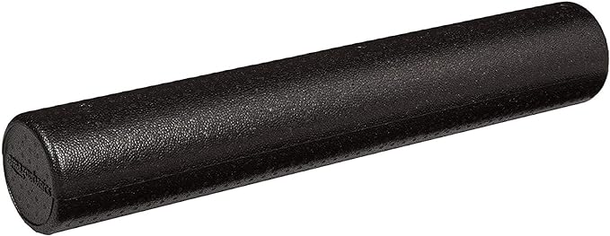 Amazon Basics High-Density Round Foam Roller for Exercise, Massage, Muscle Recovery