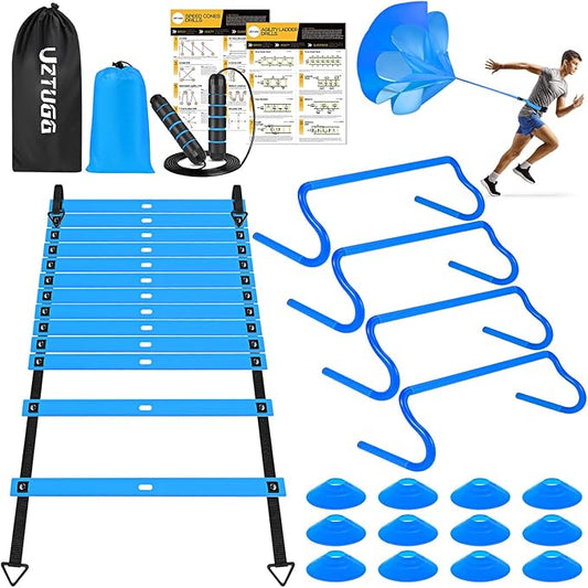 Agility Ladder Speed Training Equipment Set 20ft Agility