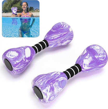 Aquatic Dumbbells, 2PCS Foam Water Weights, Aerobic Exercise