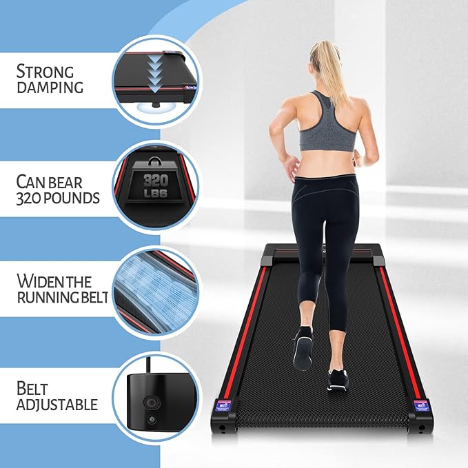 Walking Pad, Treadmill for Home,Under Desk Treadmill Portable with Remote Control