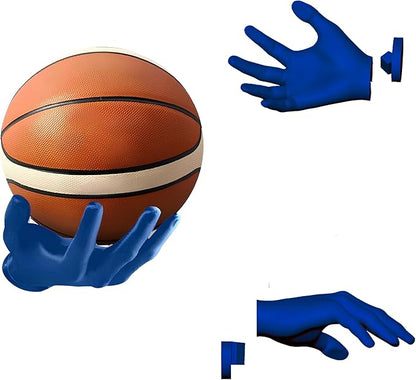 Handmade Safety Wall Mounted Basketball Display Stand Hand Shaped Ball Rack Storage with Screws wallmounted Handheld Display Stand Suitable for Basketball and Football