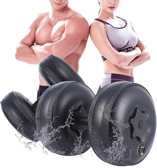 Water Filled Dumbbells Set - Water Filled Weights - Portable Travel Weights - Weights Adjustable Dumbbells - Portable Fitness Equipment - Strength Training - Fitness and Shaping