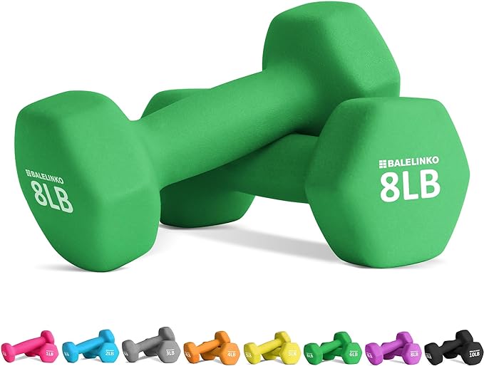 Balelinko Home Gym Equipment Workouts Strength Training Weight Loss Pilates Weights Yoga Sets Weights for Women, Men, Seniors and Youth