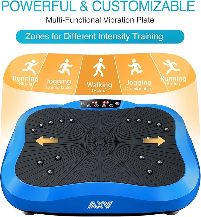 Vibration Plate Exercise Machine Whole Body Workout Vibrate Fitness Platform Lymphatic Drainage Machine for Weight Loss Shaping Toning Wellness Home Gyms Workout